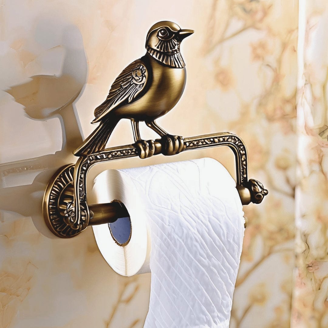 Bird Paper Holder-Antique - Luxury-Decorative Brass Hardware