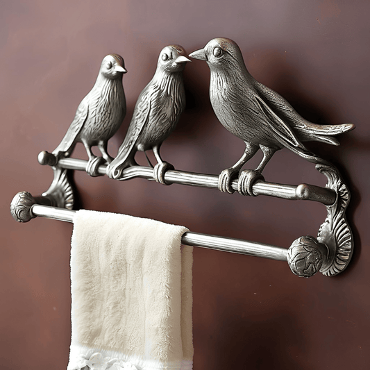 Bird Towel Bar Antique Finish -Luxury-Decorative Brass Hardware