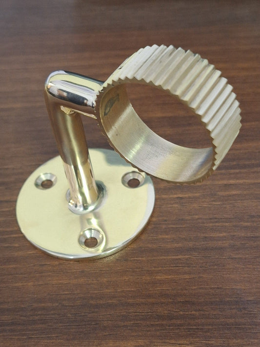 Brass Wooden Handrail Bracket - Luxury-Decorative Brass Hardware